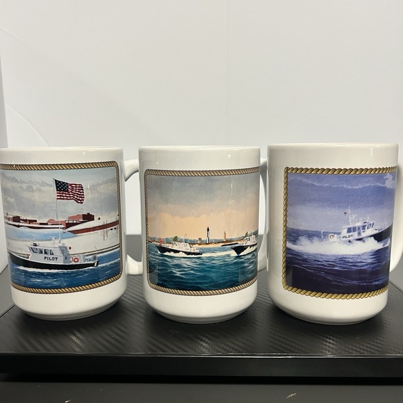 The Unbranded Brand Other - ASSOCIATION OF MARYLAND PILOTS Coffee Mugs, Set Of 3 (2011,2021,2024)